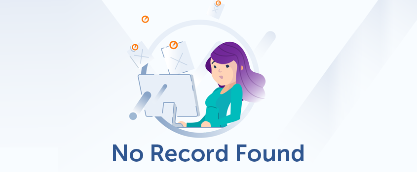 no record found